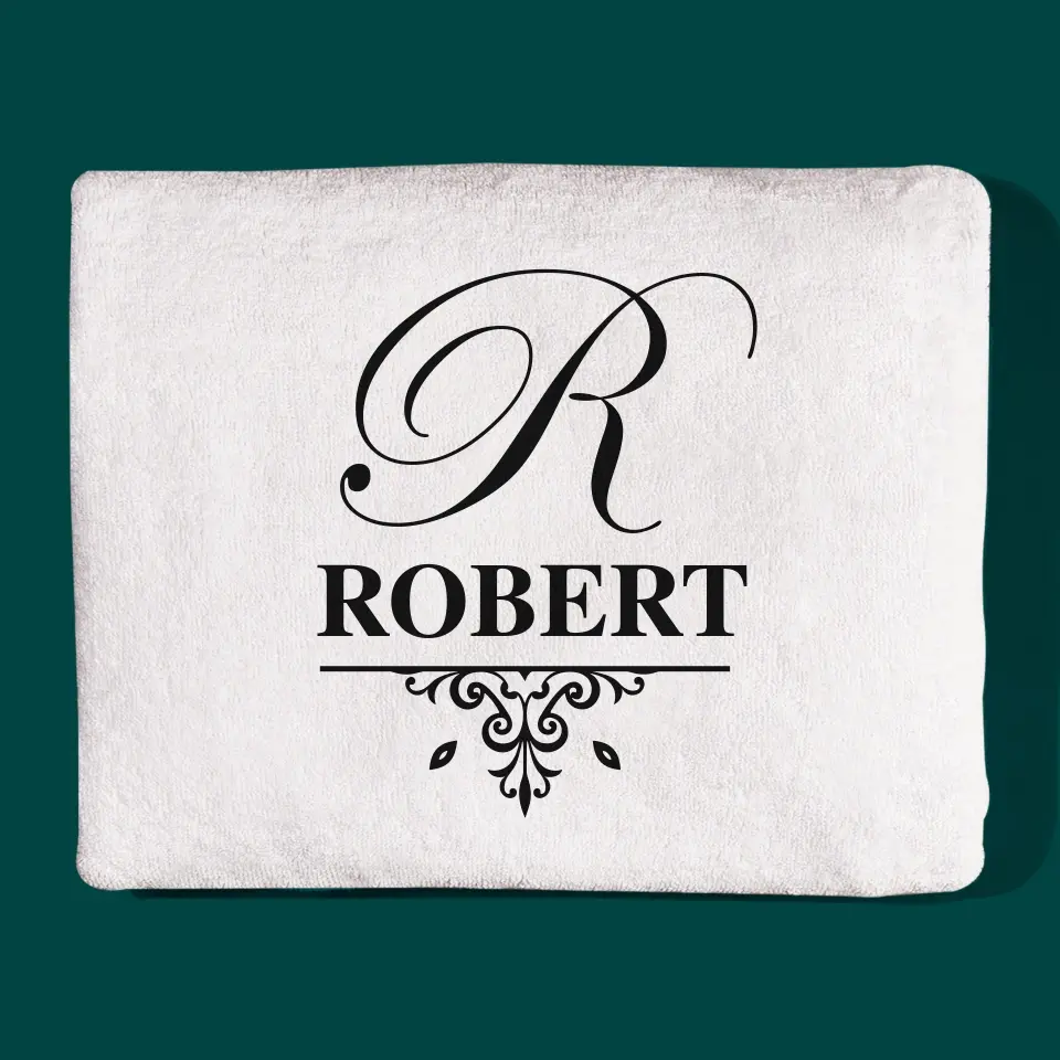 Monogram: Inicjał Elegant - Ręcznik - Image 4