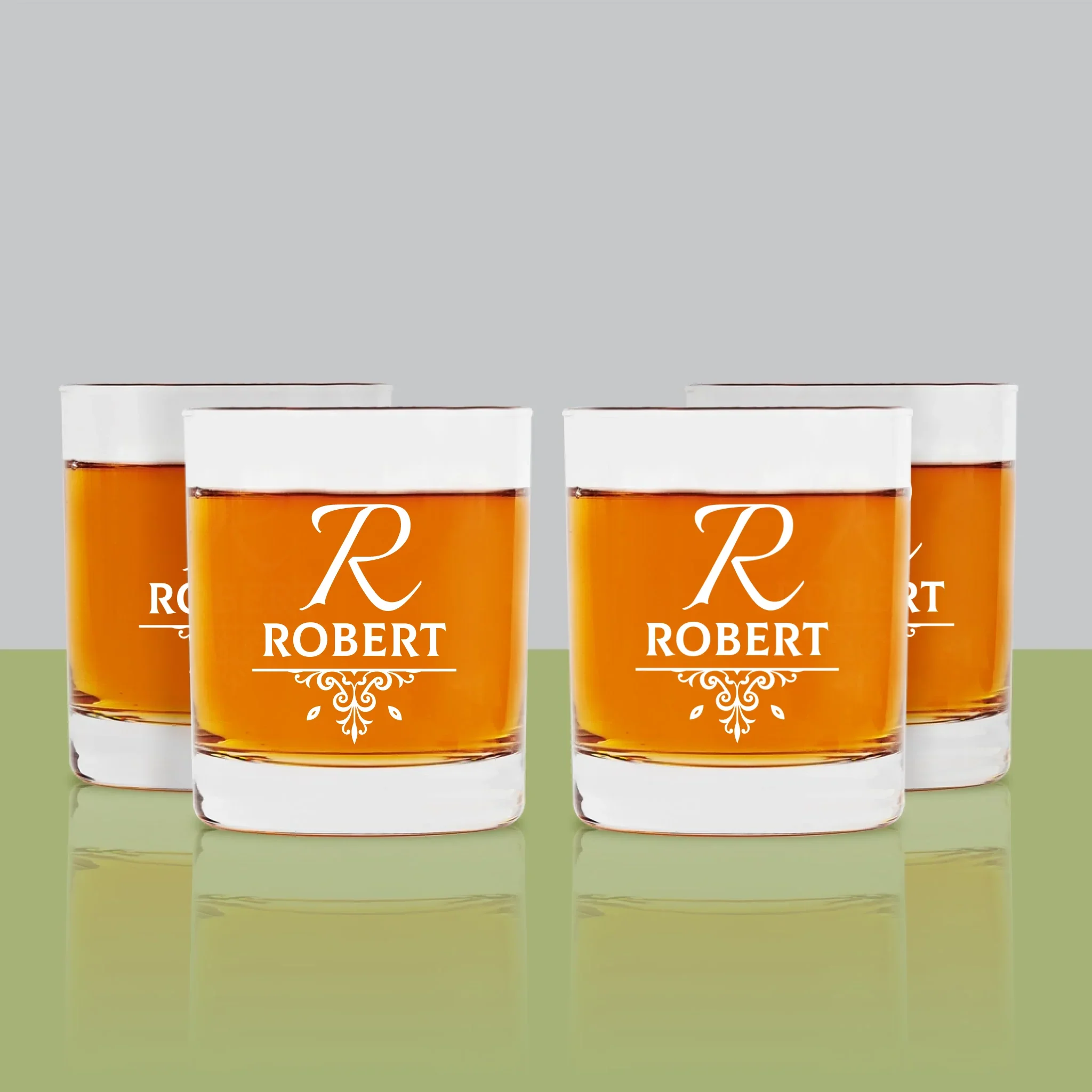 Monogram: Inicjał Elegant - Szklanka Do Whisky - Image 4