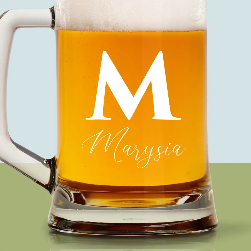 Monogram: Inicjał Imię - Kufel Do Piwa - Image 2