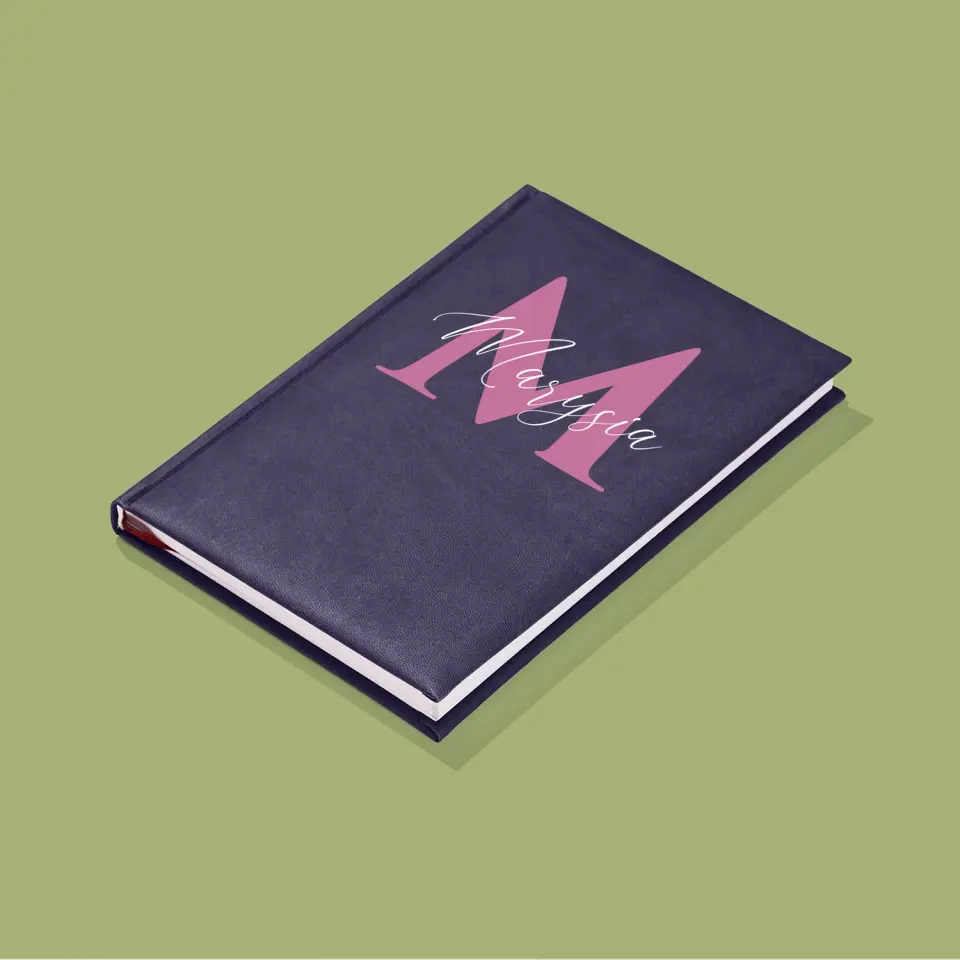 Monogram: Inicjał Imię - Notes Książkowy z Nadrukiem - Image 4