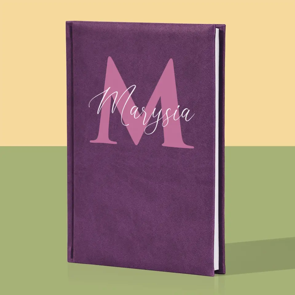 Monogram: Inicjał Imię - Notes Książkowy z Nadrukiem - Image 5