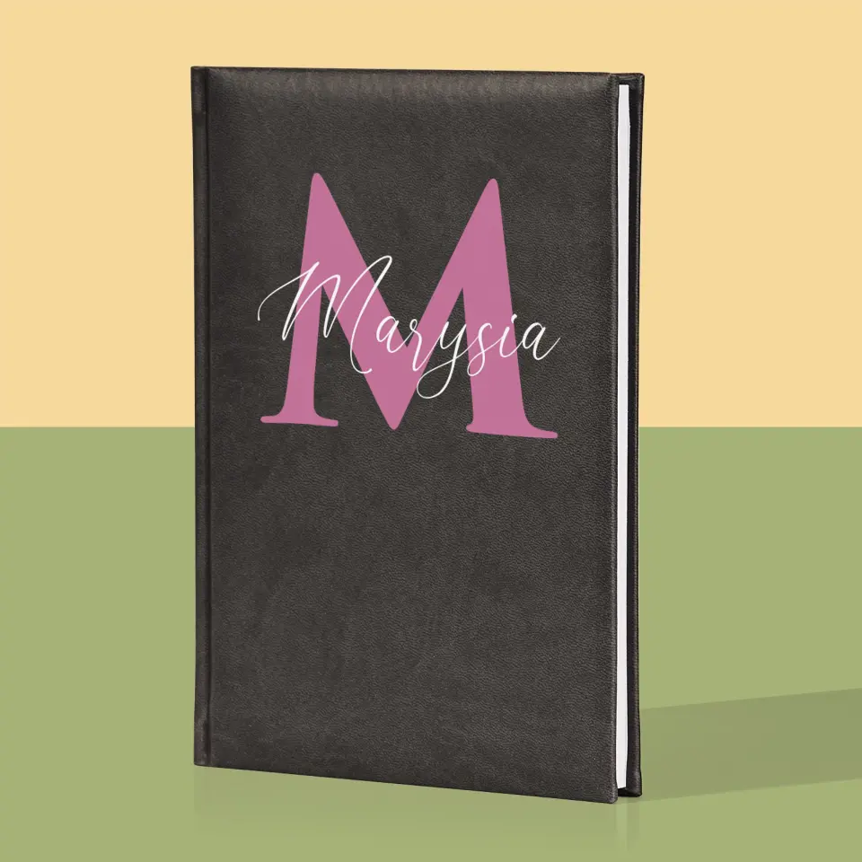 Monogram: Inicjał Imię - Notes Książkowy z Nadrukiem - Image 6