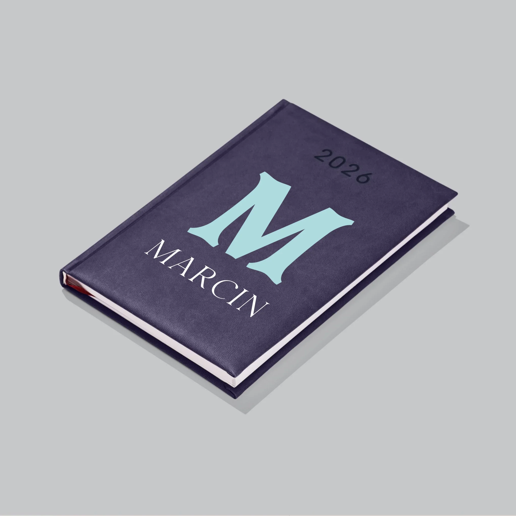 Monogram: Inicjał Imię Retro - Kalendarz Książkowy - Image 4