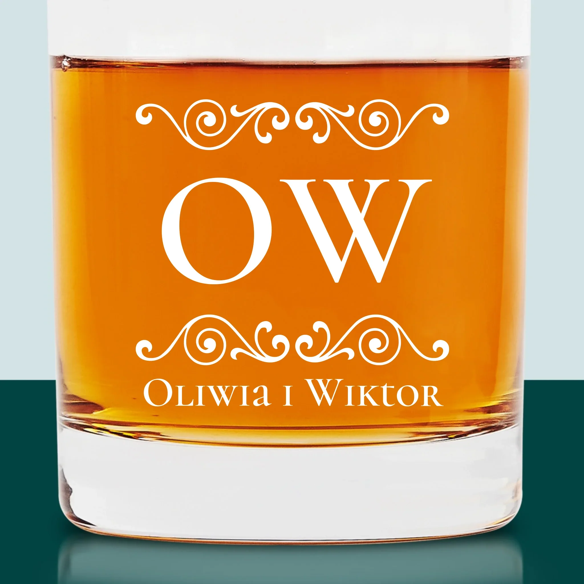 Monogram: Inicjały Imiona - Szklanka Do Whisky - Image 2