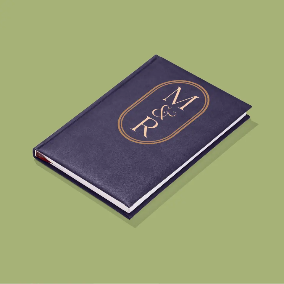 Monogram: Inicjały Klasyczne - Notes Książkowy z Nadrukiem - Image 4