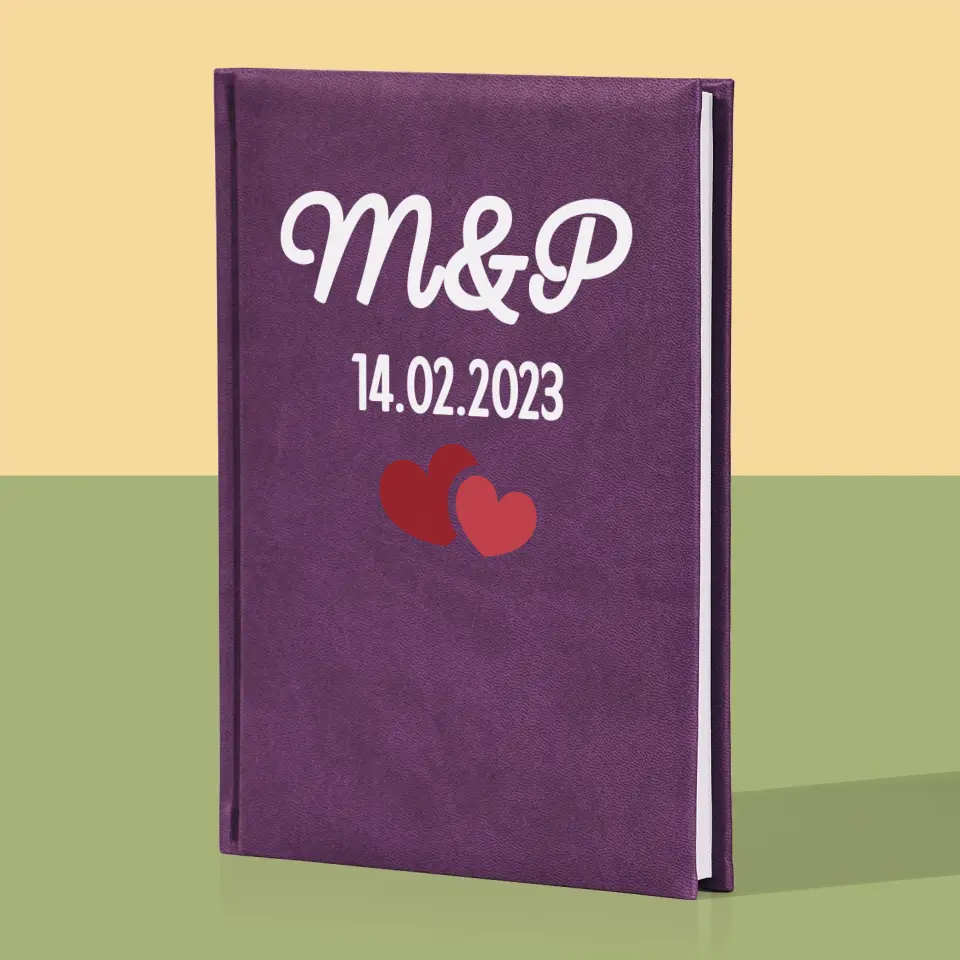 Monogram: Inicjały Serca - Notes Książkowy z Nadrukiem - Image 5