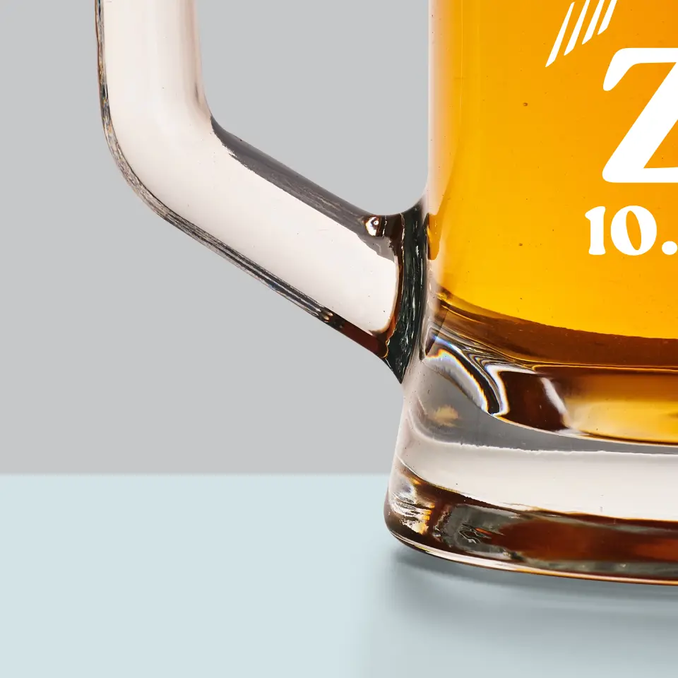 Monogram: Inicjały Serce Ze Strzałą - Kufel Do Piwa - Image 4