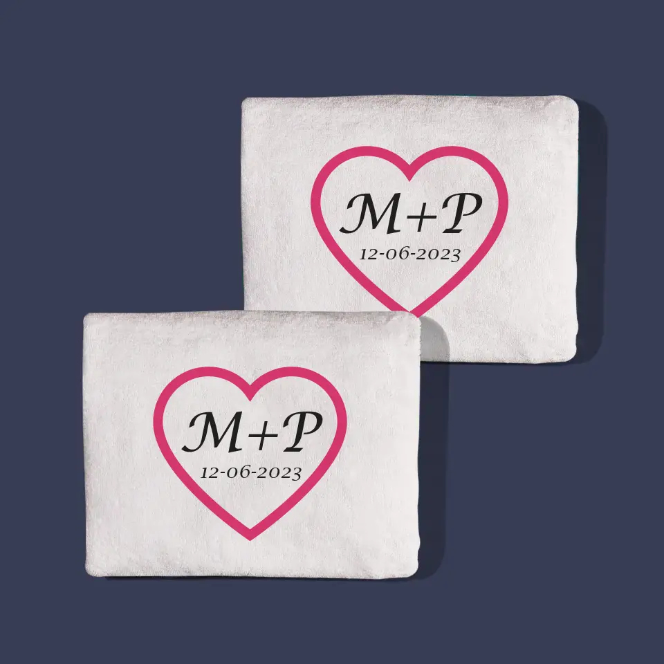 Monogram: Inicjały w Sercu - Zestaw Ręczników z Haftem - Image 5