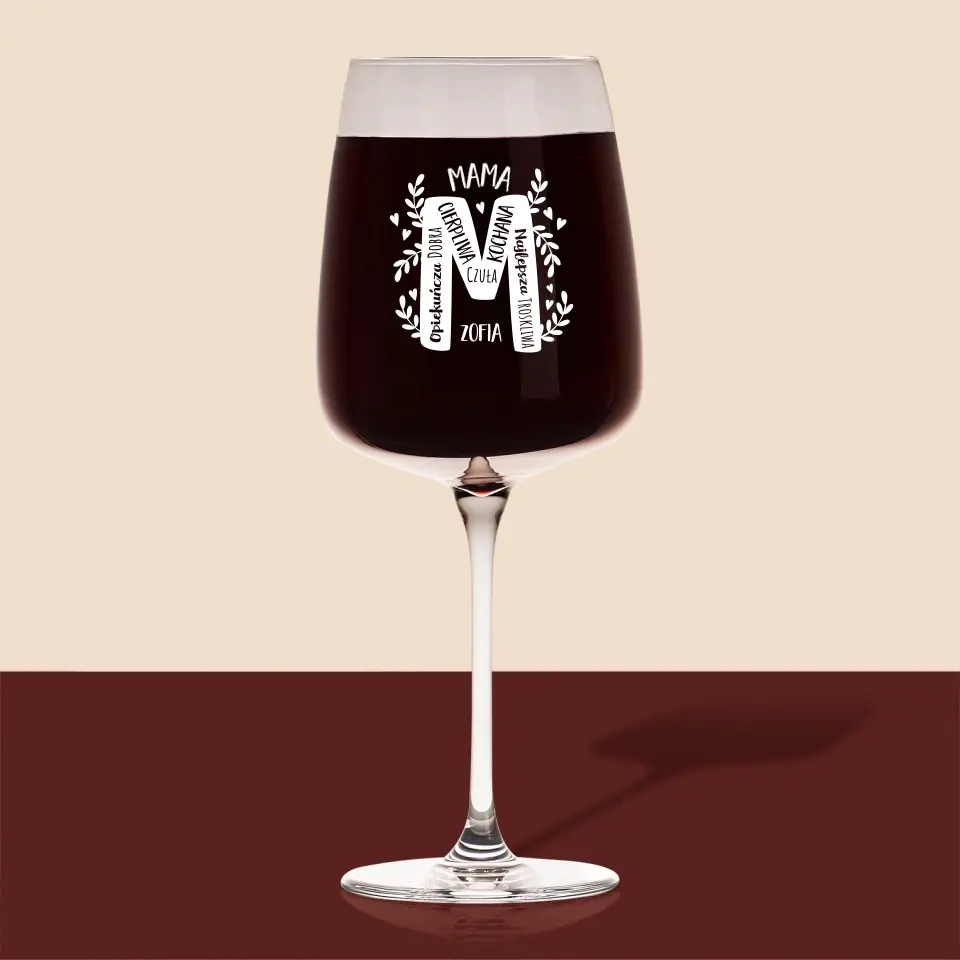 Monogram: Mama Cechy - Kieliszek Do Wina - Image 4