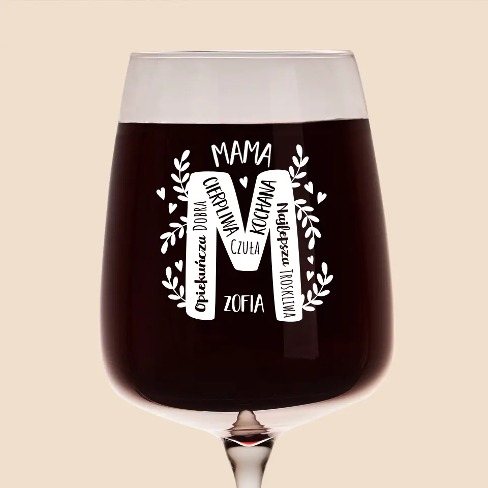 Monogram: Mama Cechy - Kieliszek Do Wina - Image 5