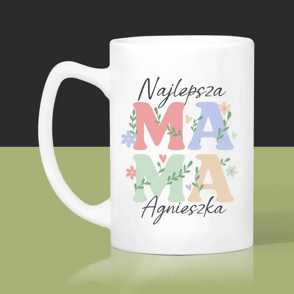 Monogram: Mama Listki - Kubek z Nadrukiem - Image 5