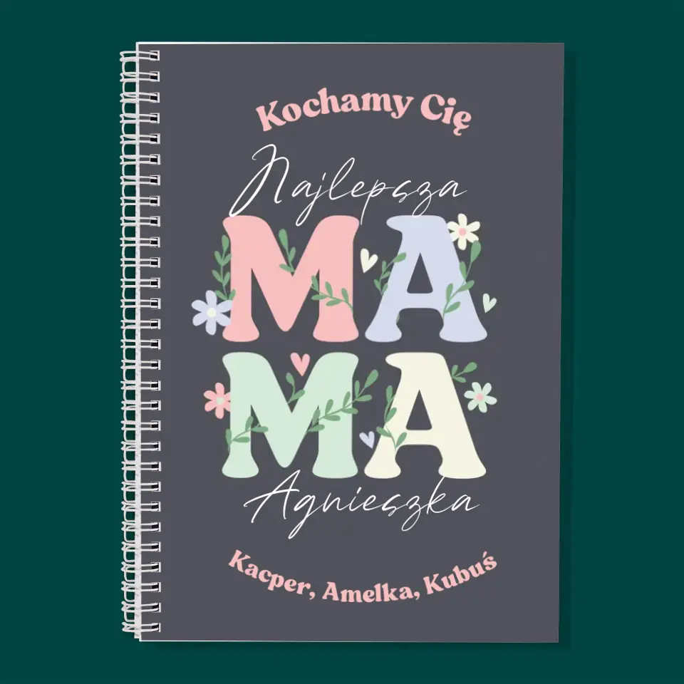 Monogram: Mama Listki - Planer Dzienny z Nadrukiem - Image 3