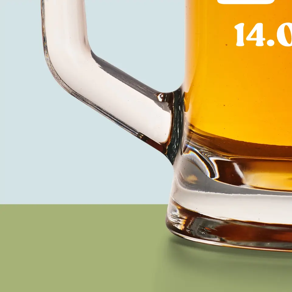 Monogram: Miłosne Inicjały z Datą - Kufel Do Piwa - Image 4