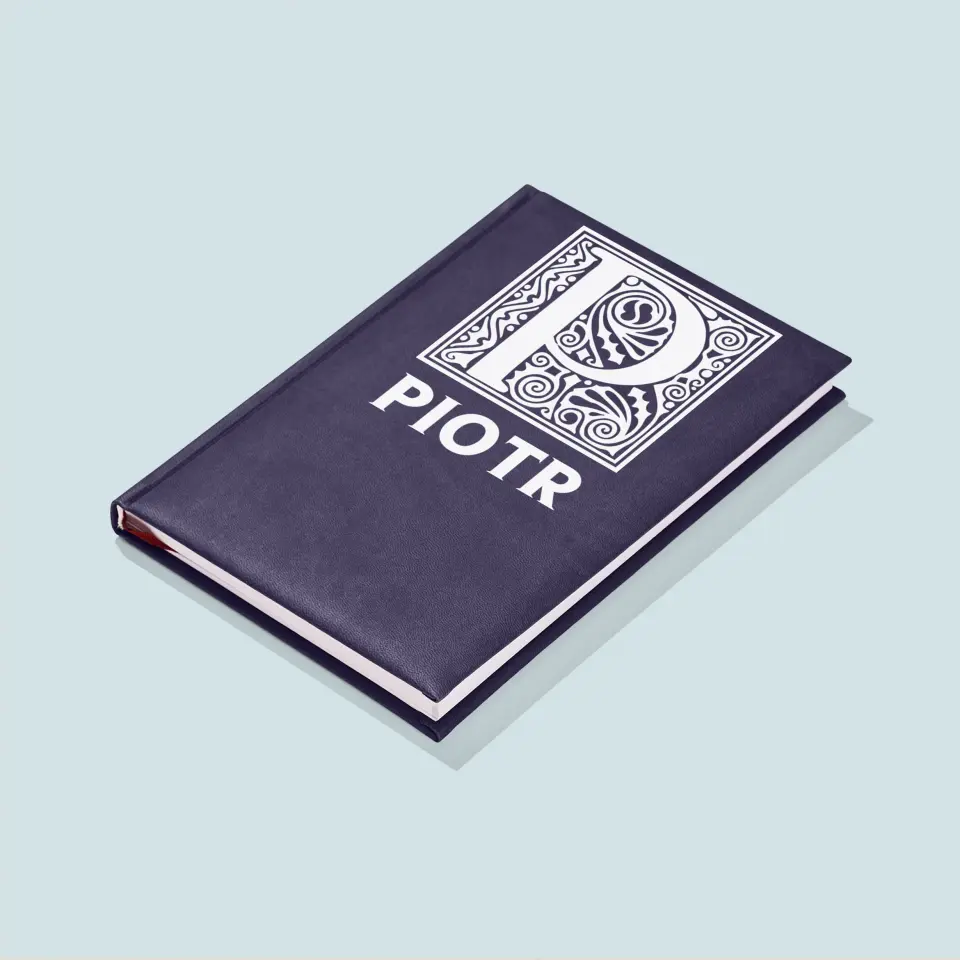 Monogram: Monogram Imię - Notes Książkowy z Nadrukiem - Image 4