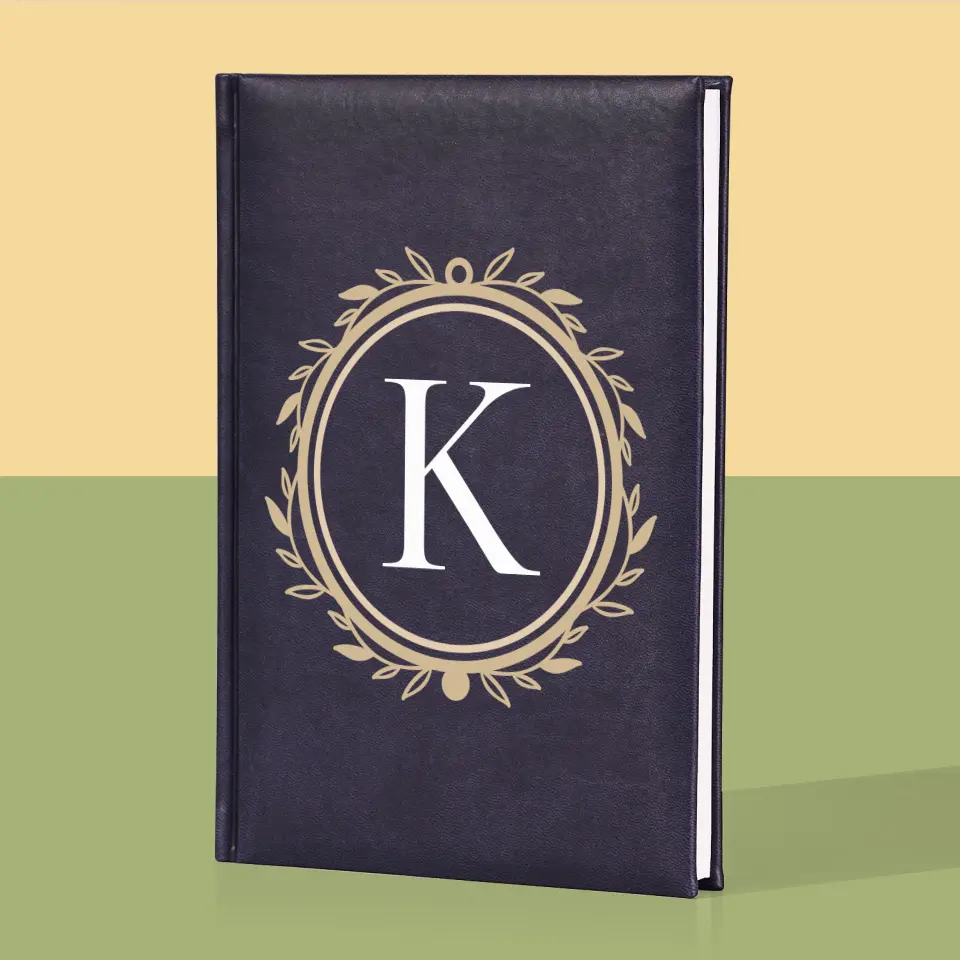 Monogram: Monogram Ozdobny - Notes Książkowy z Nadrukiem