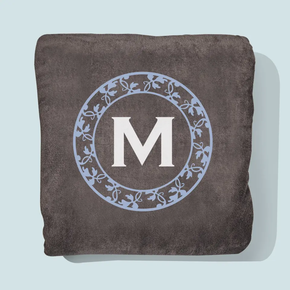 Monogram: Monogram Ramka Ornamenty - Koc z Haftem - Image 4