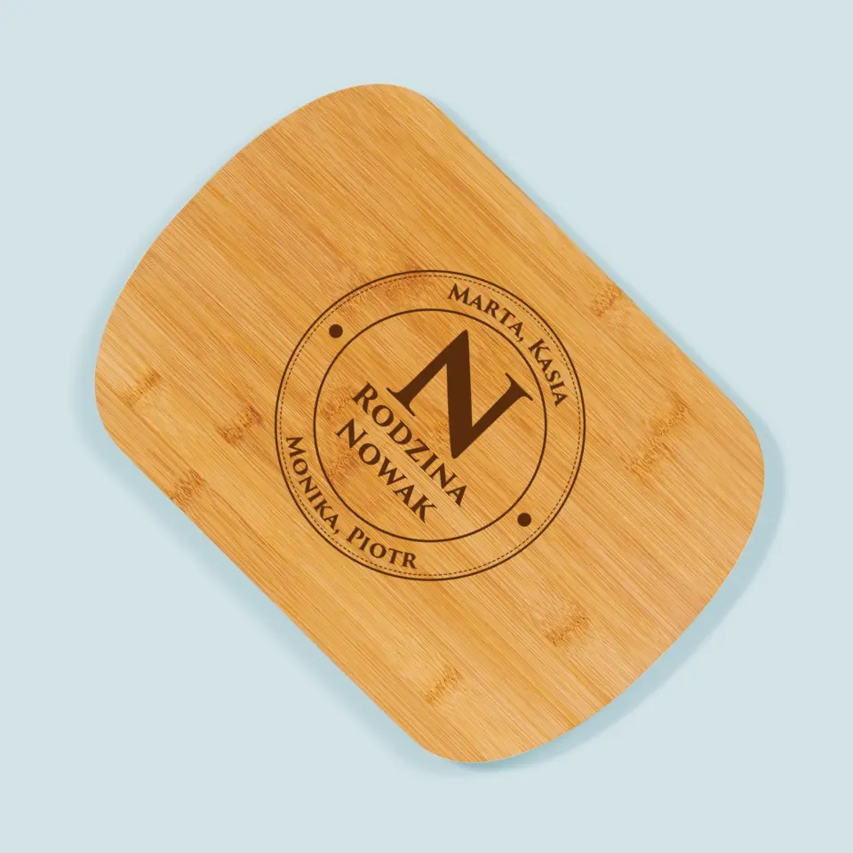 Monogram: Monogram Rodzinny 2 - Deska Kuchenna z Grawerem - Image 3