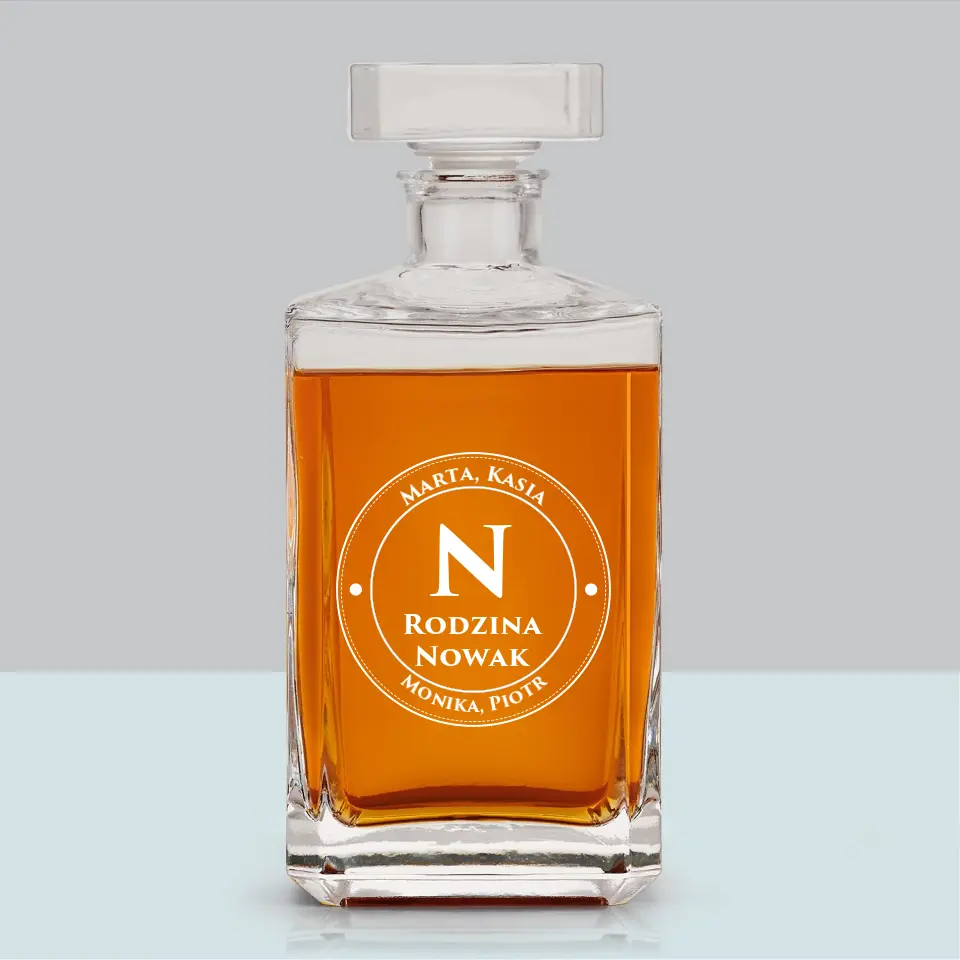 Monogram: Monogram Rodzinny 2 - Karafka Do Whisky z Grawerem - Image 6