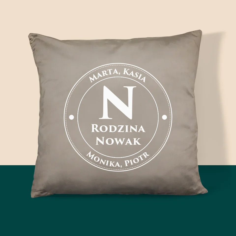 Monogram: Monogram Rodzinny 2 - Poduszka z Nadrukiem
