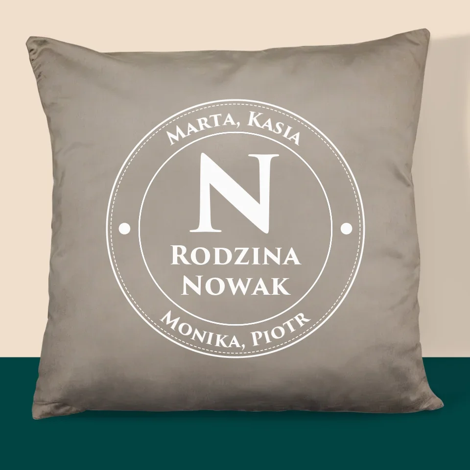 Monogram: Monogram Rodzinny 2 - Poduszka z Nadrukiem - Image 3