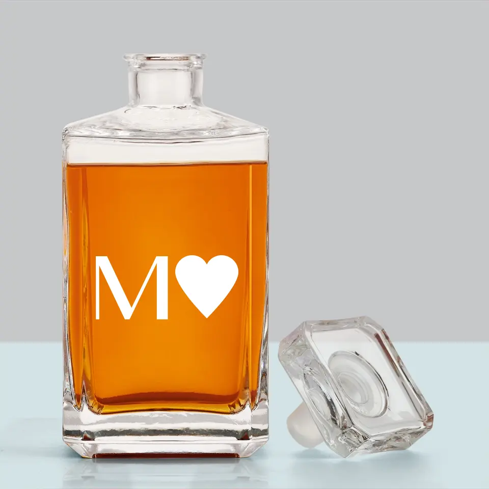 Monogram: Monogram Serce - Karafka Do Whisky z Grawerem - Image 7