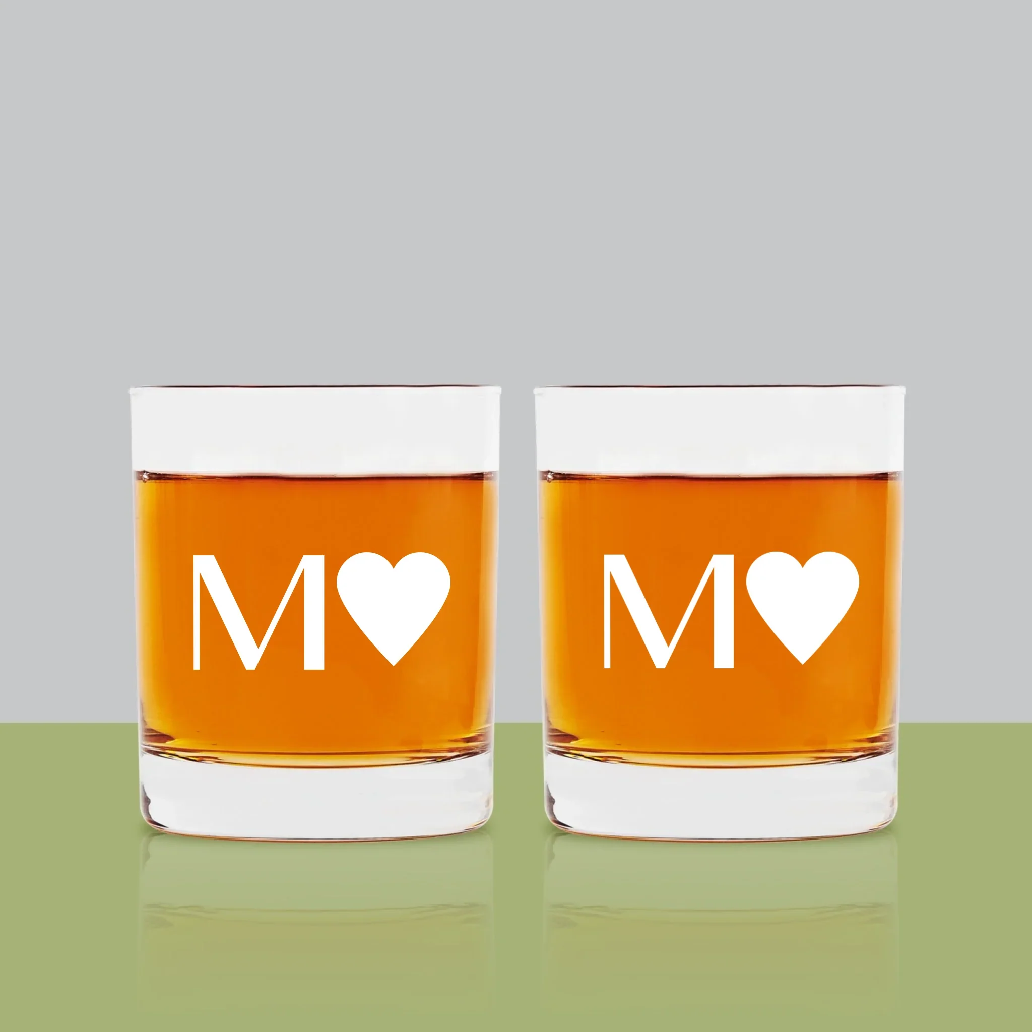 Monogram: Monogram Serce - Szklanka Do Whisky - Image 3