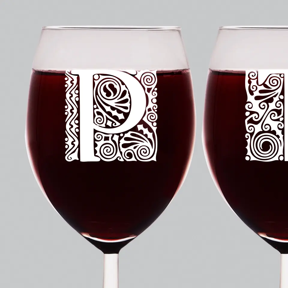 Monogram: Monogramy Ornamenty - Zestaw Kieliszków Do Wina - Image 2