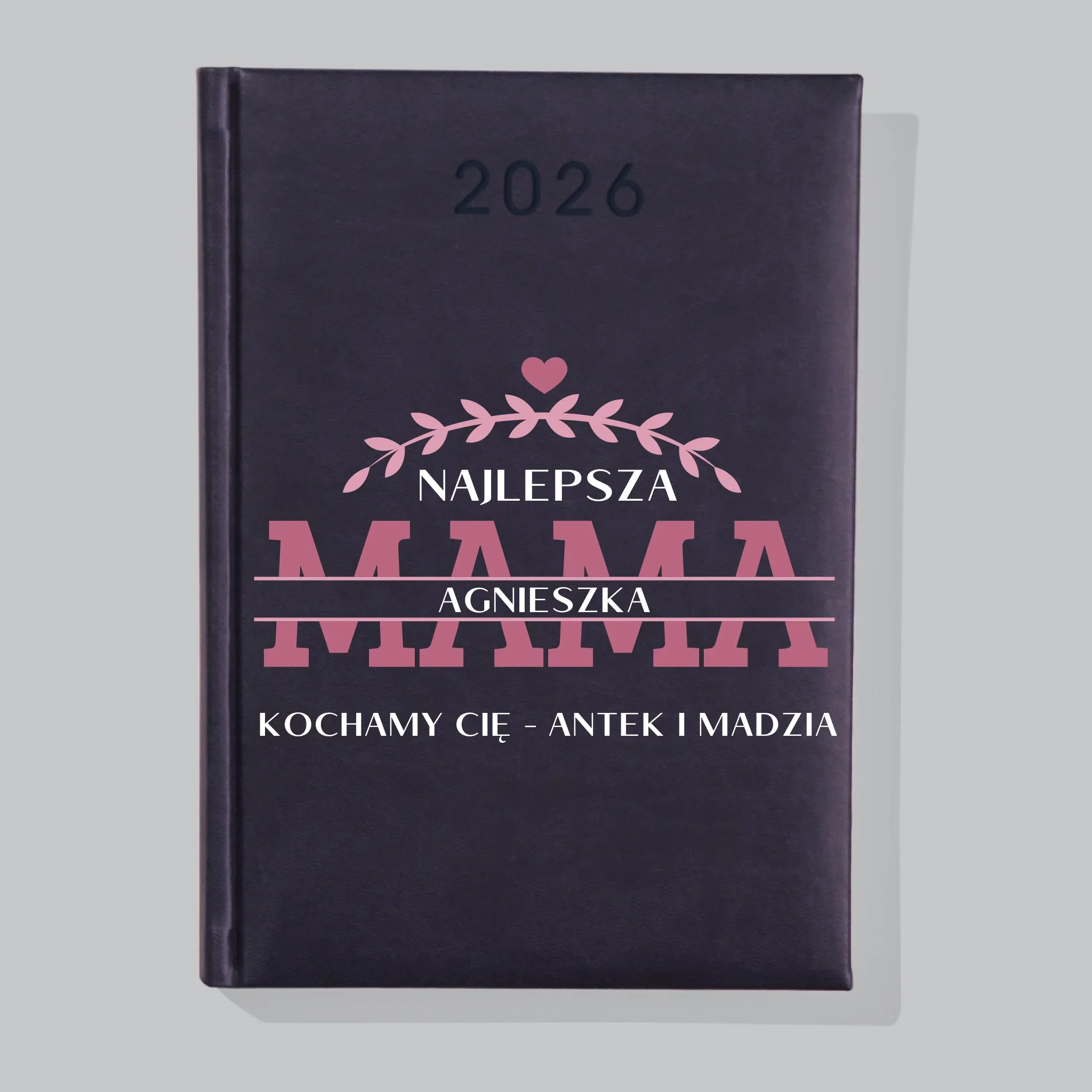 Monogram: Najlepsza Mama Podpis - Kalendarz Książkowy - Image 2