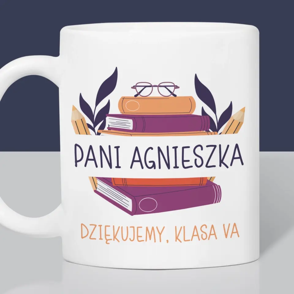 Monogram: Nauczyciel Dziękujemy - Kubek z Nadrukiem - Image 2