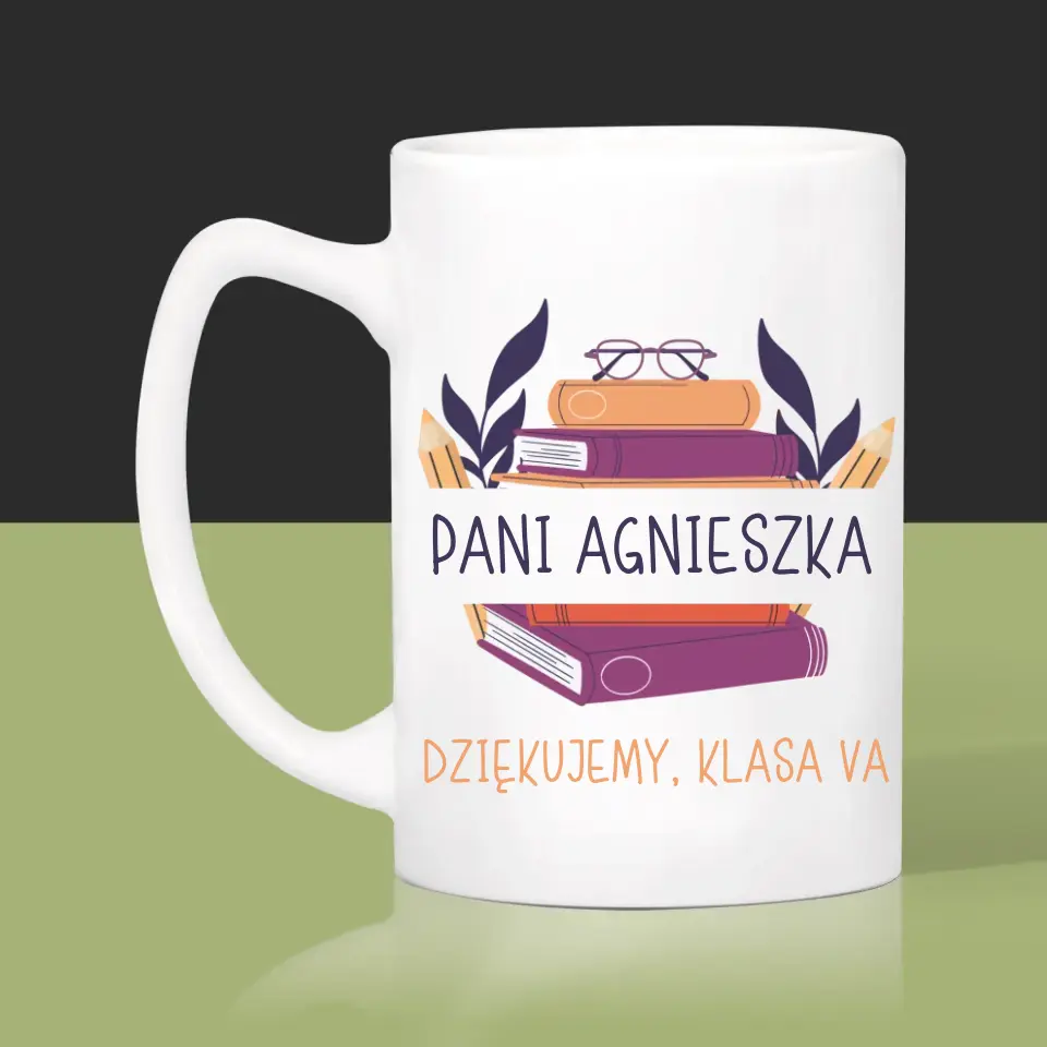 Monogram: Nauczyciel Dziękujemy - Kubek z Nadrukiem - Image 5