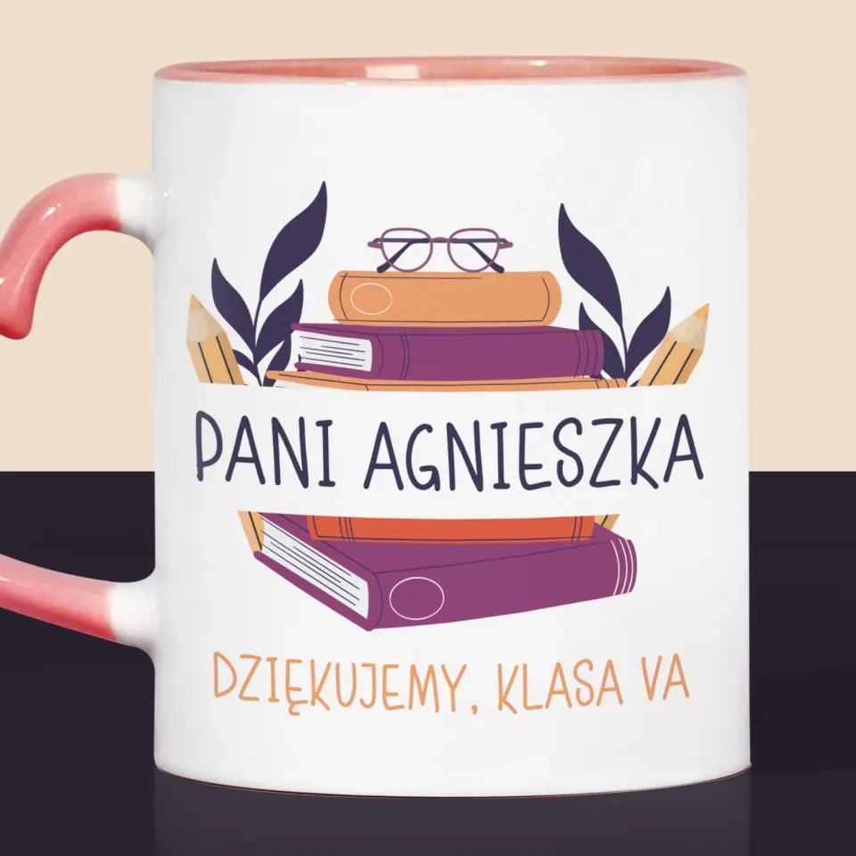 Monogram: Nauczyciel Dziękujemy - Kubek z Nadrukiem - Image 7