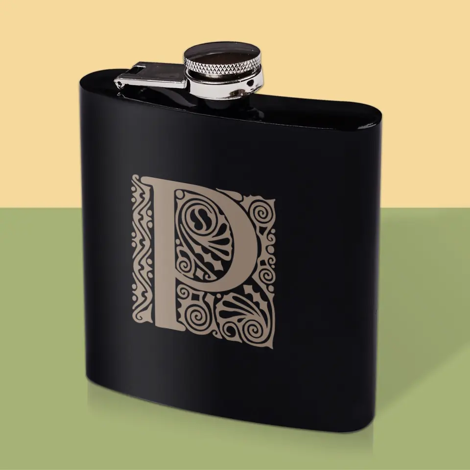 Monogram: Monogram Ornamenty - Personalizowana Piersiówka - Image 3