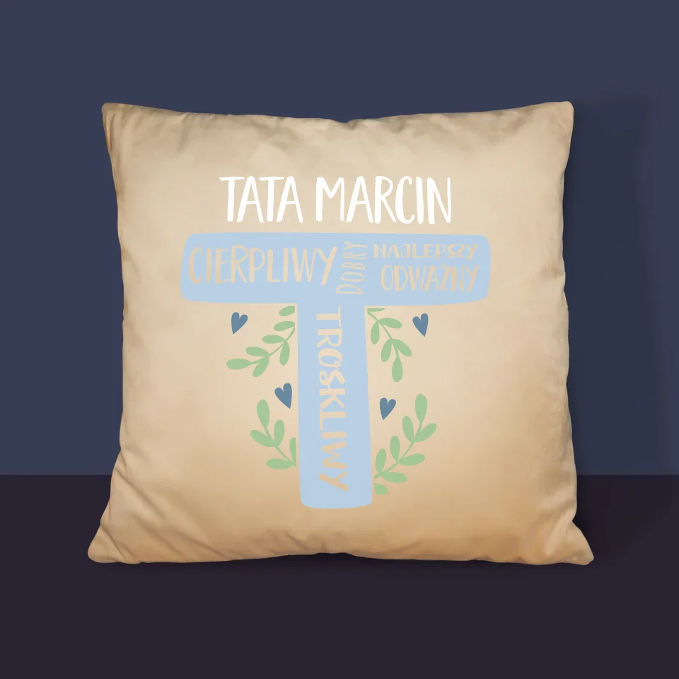 Monogram: Tata Cechy - Poduszka z Nadrukiem - Image 4