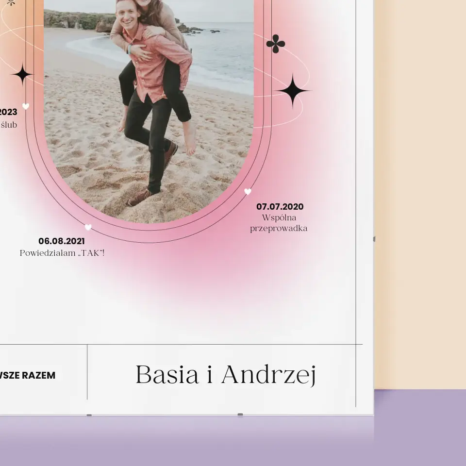 Nasza Historia: Na Zawsze Razem - Personalizowany Plakat - Image 2