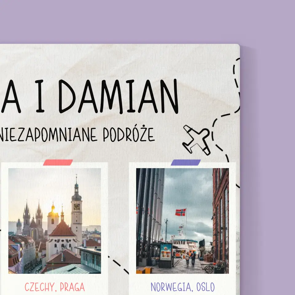 Nasza Historia: Nasze Niezapomniane Podróże - Wydruk Obramowany - Image 14