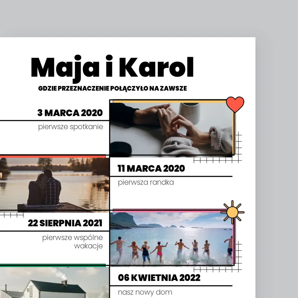 Nasza Historia: Połączeni Przeznaczeniem - Wydruk Obramowany - Image 3