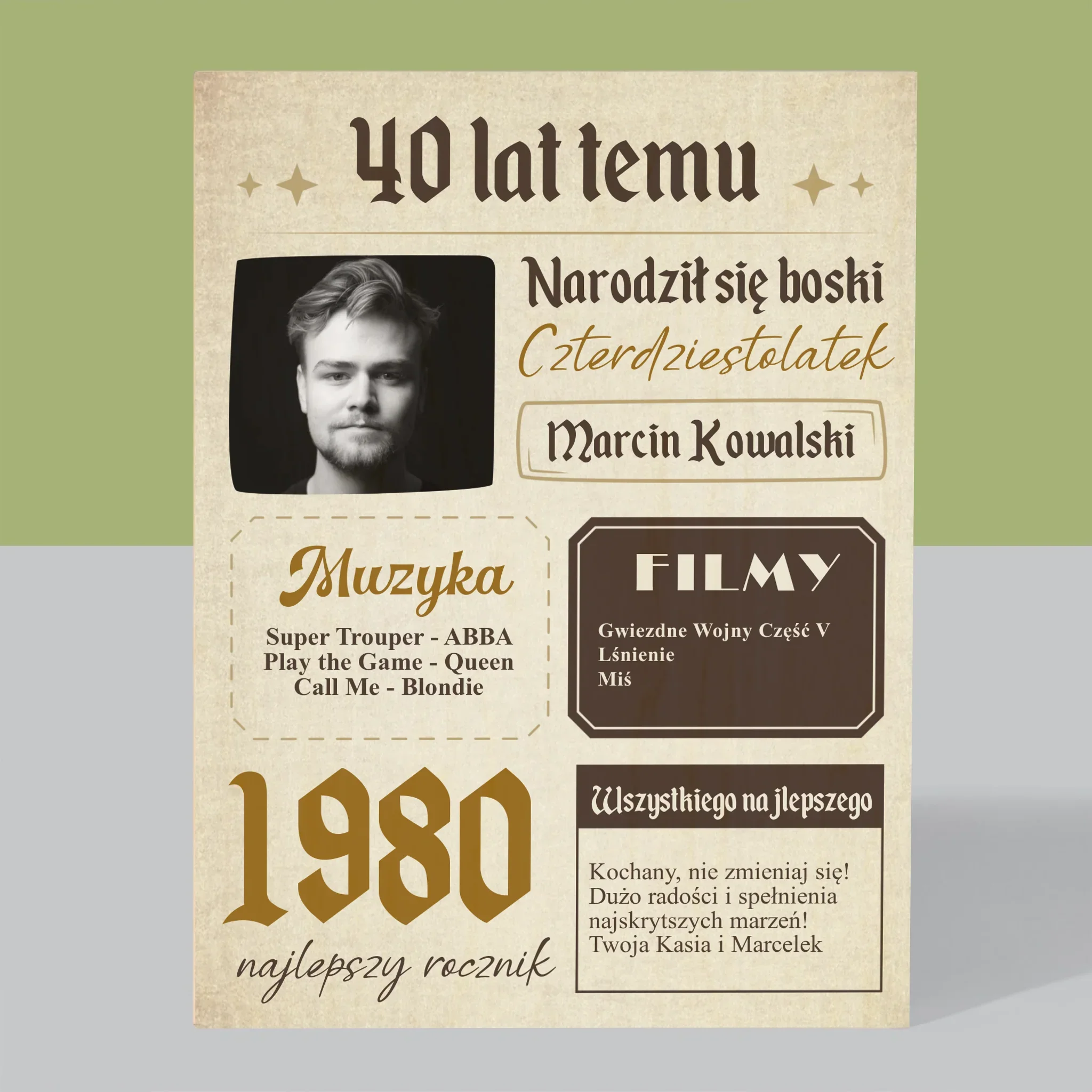 Okładka Magazynu: 40 Lat Temu - Wydruk Na Drewnie - Image 3