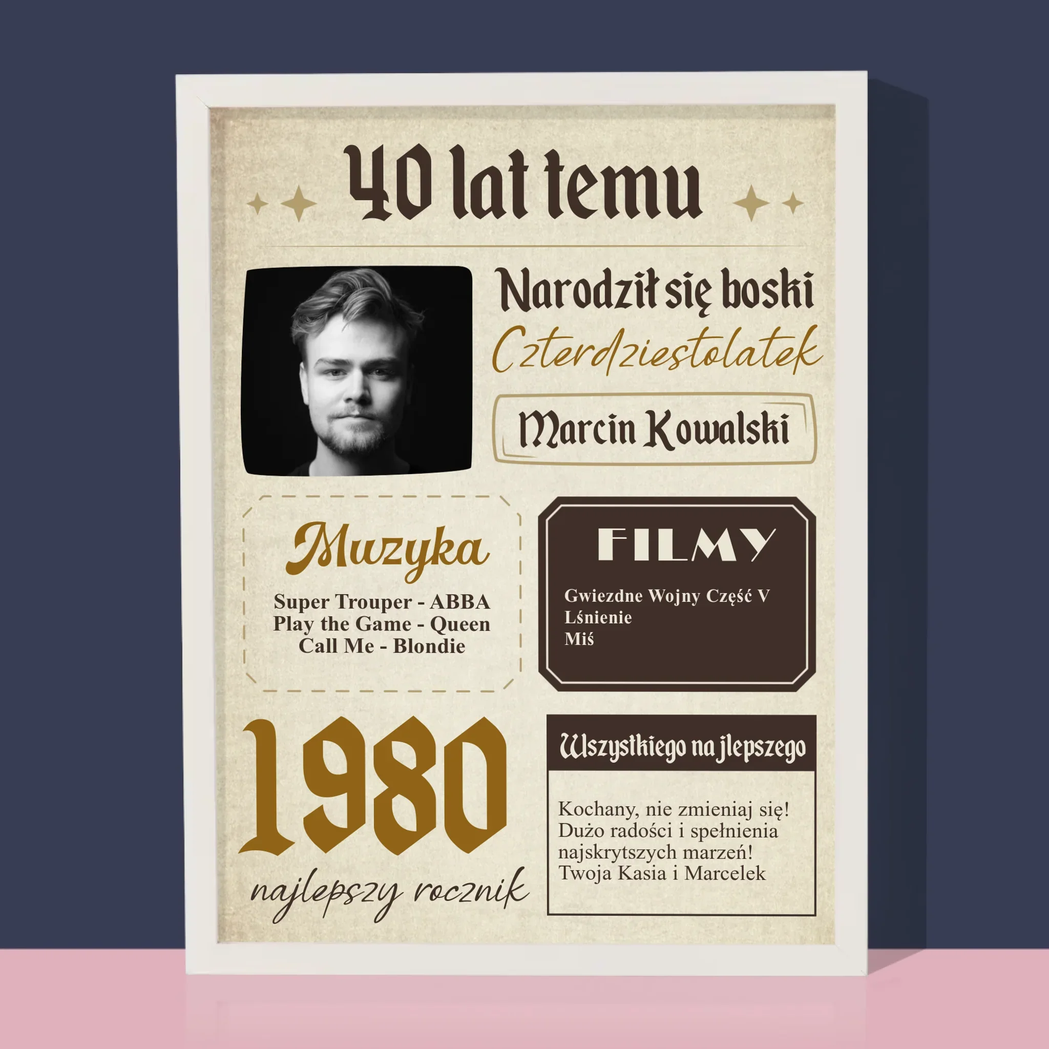 Okładka Magazynu: 40 Lat Temu - Wydruk Obramowany - Image 4