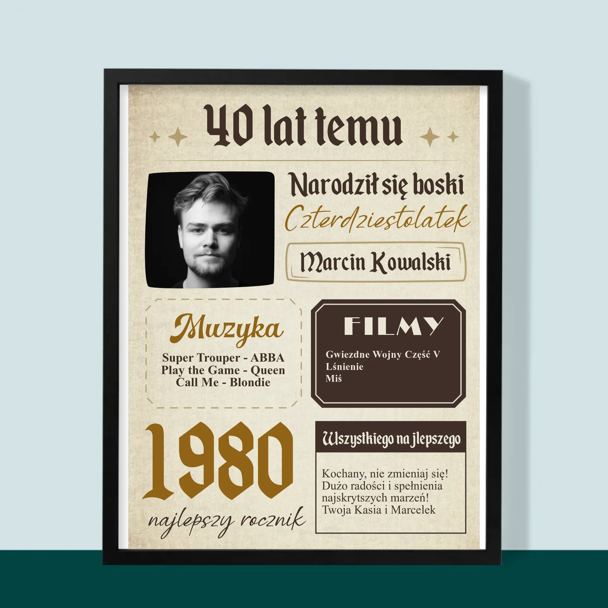 Okładka Magazynu: 40 Lat Temu - Wydruk Obramowany - Image 5