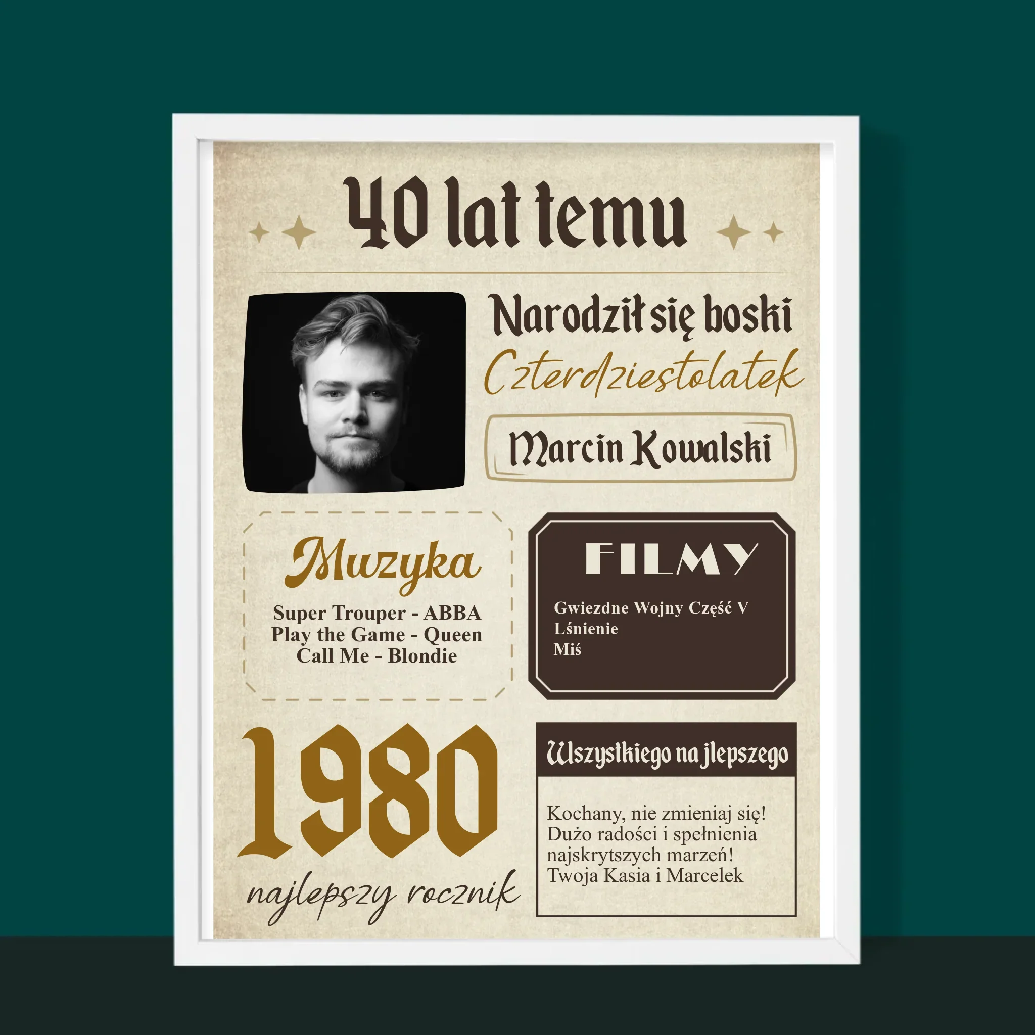 Okładka Magazynu: 40 Lat Temu - Wydruk Obramowany - Image 6