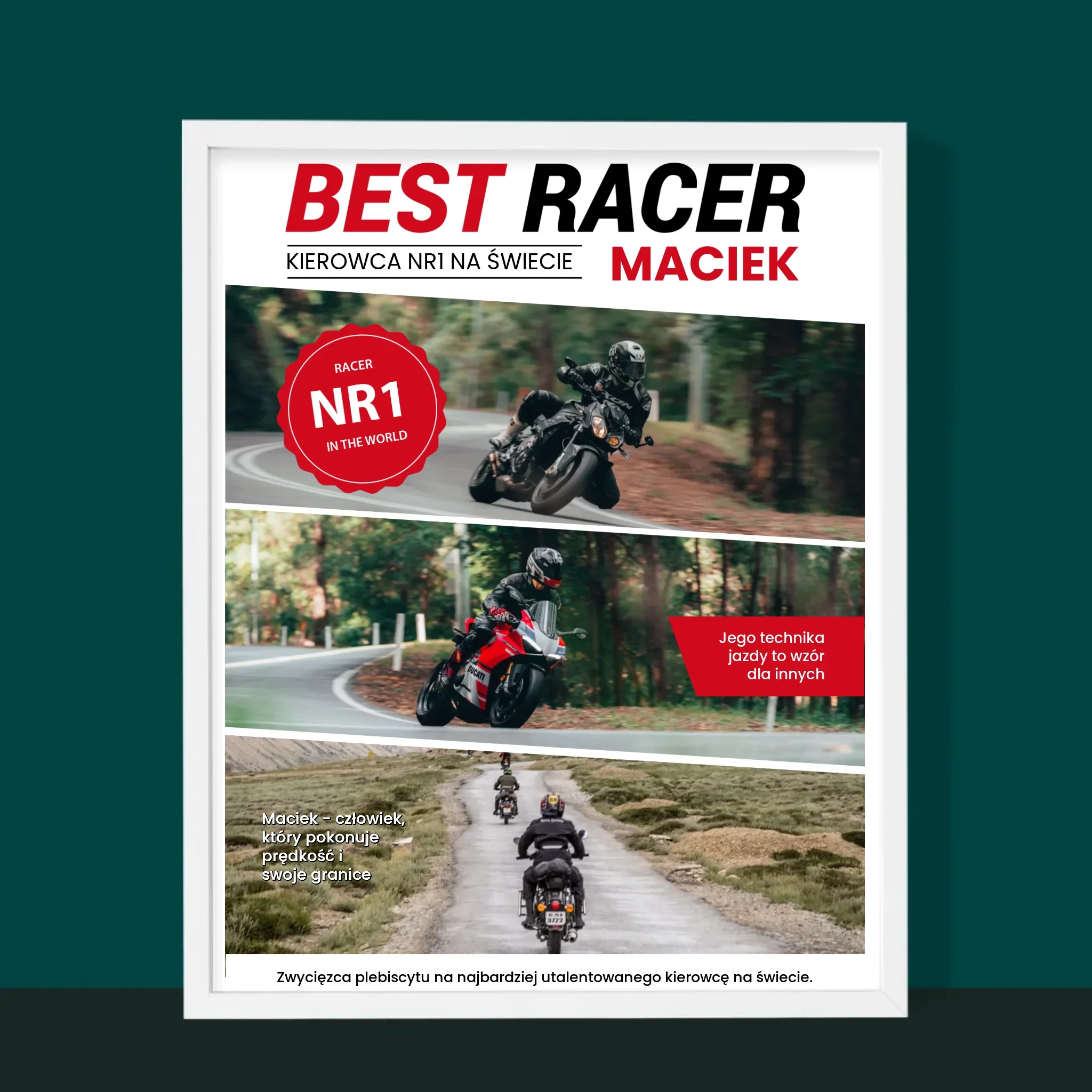 Okładka Magazynu: Best Racer - Wydruk Obramowany - Image 6