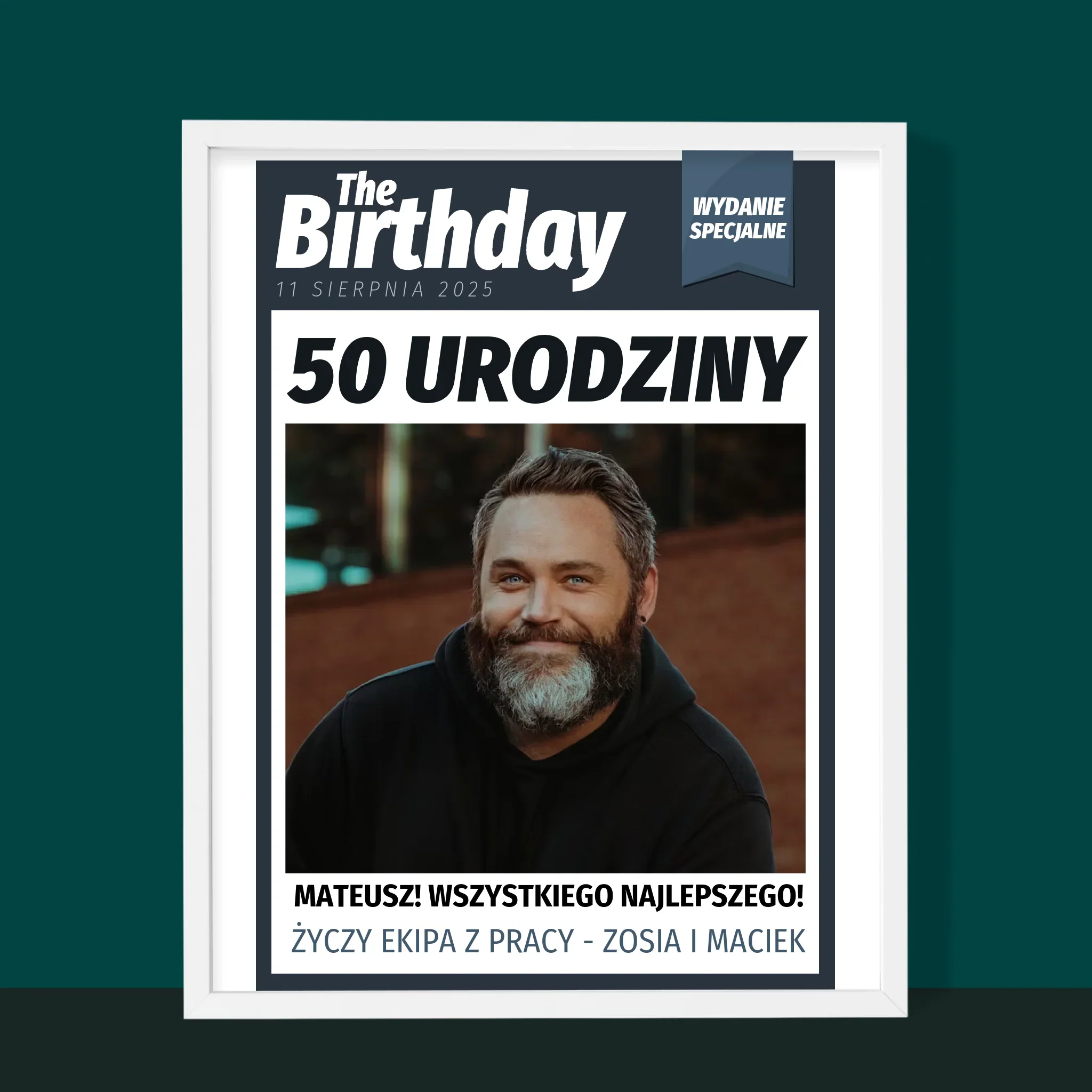 Okładka Magazynu: Birthday - Wydruk Obramowany - Image 6