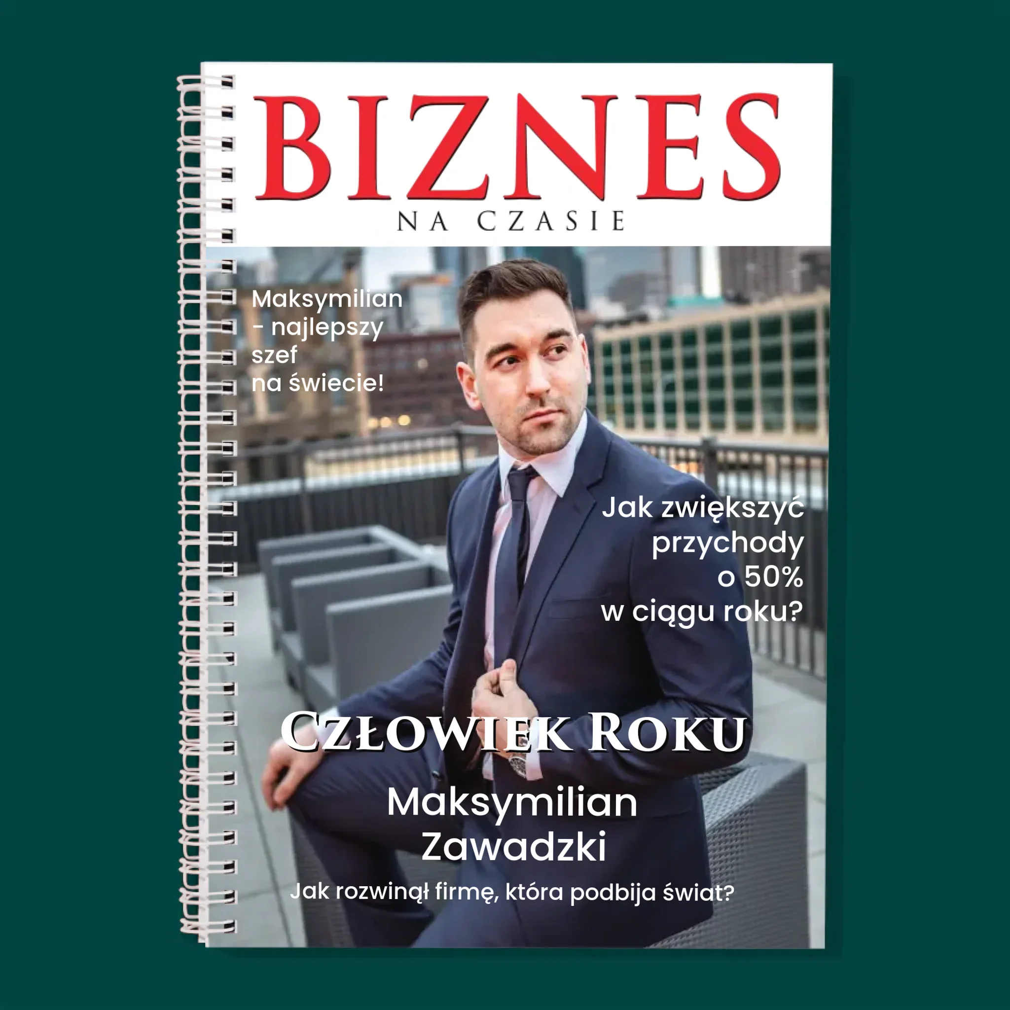 Okładka Magazynu: Biznes Na Czasie - Planer Dzienny z Nadrukiem - Image 3