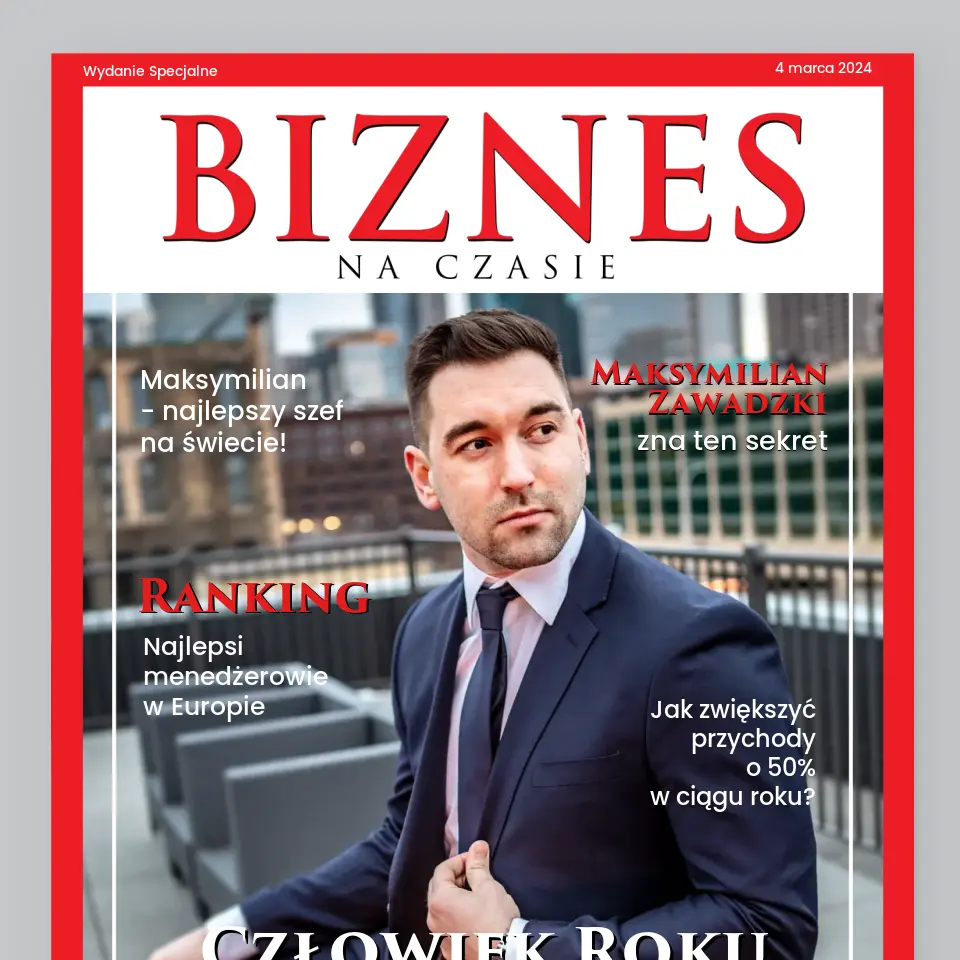 Okładka Magazynu: Biznes Na Czasie - Wydruk Obramowany - Image 2