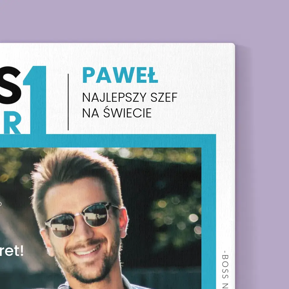 Okładka Magazynu: Boss Number One - Wydruk Obramowany - Image 14