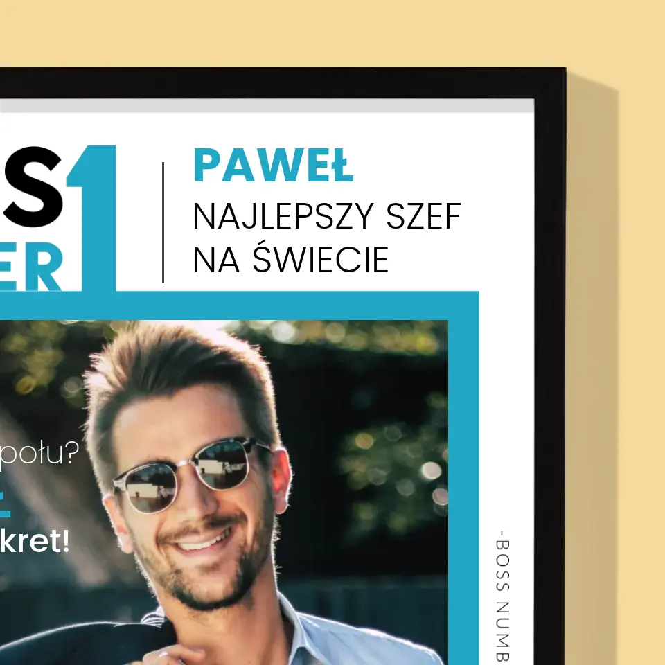 Okładka Magazynu: Boss Number One - Wydruk Obramowany - Image 6