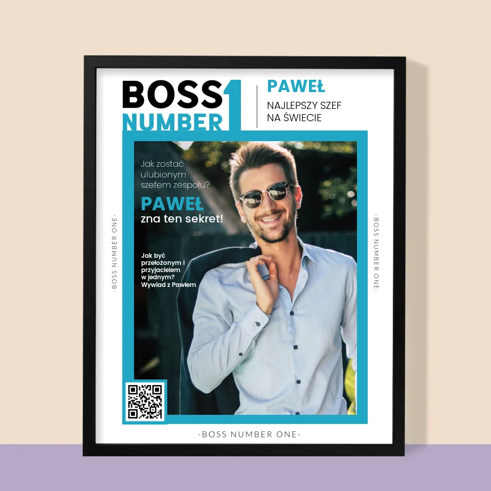 Okładka Magazynu: Boss Number One - Wydruk Obramowany - Image 9