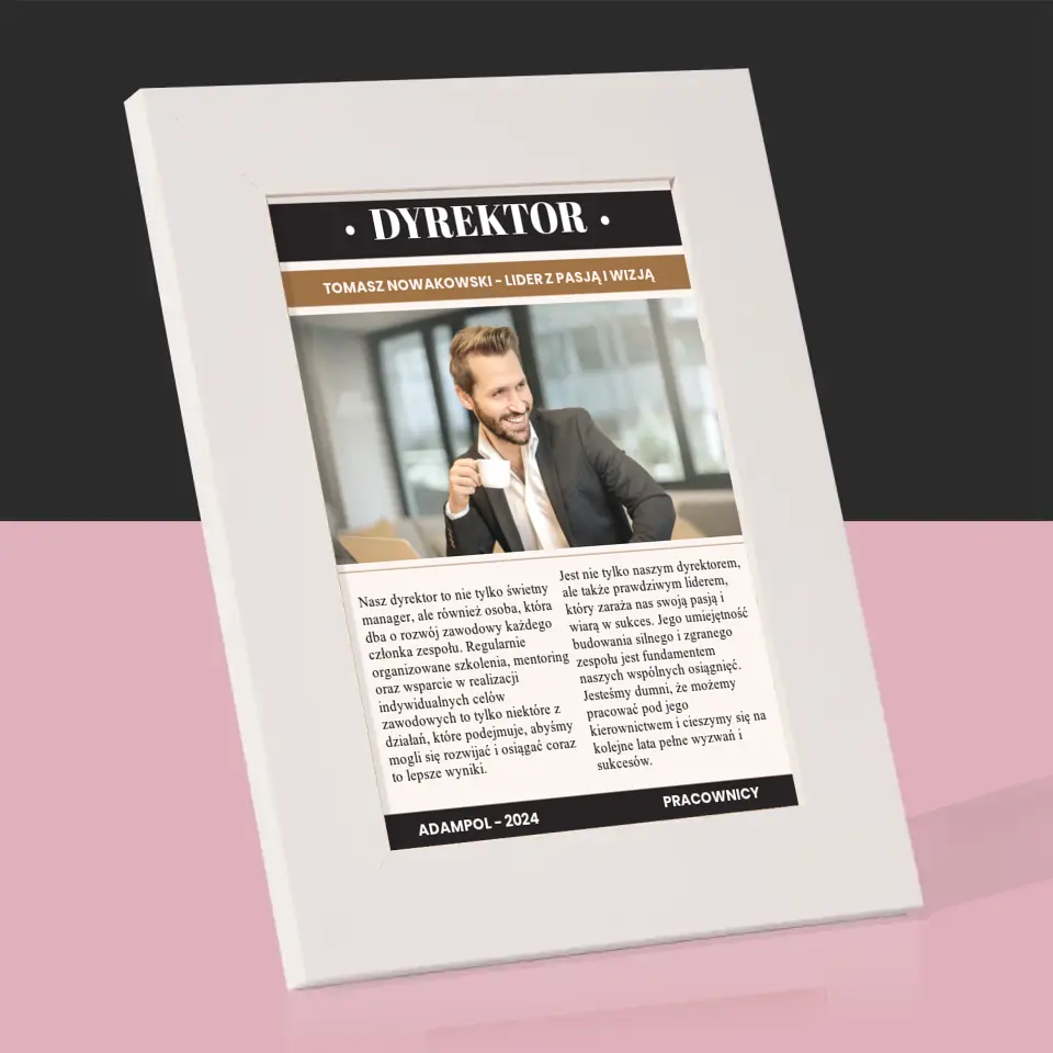 Okładka Magazynu: Dyrektor - Ramka Na Zdjęcie