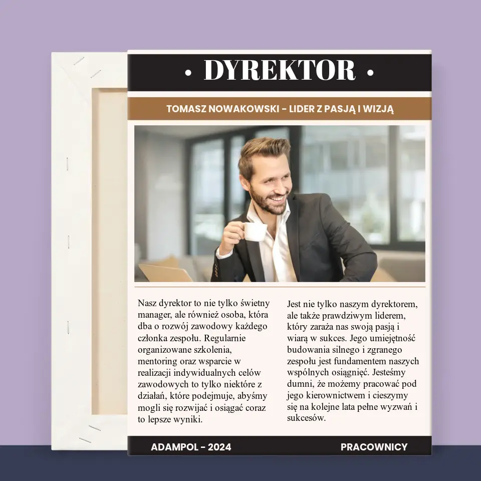 Okładka Magazynu: Dyrektor - Wydruk Obramowany - Image 11