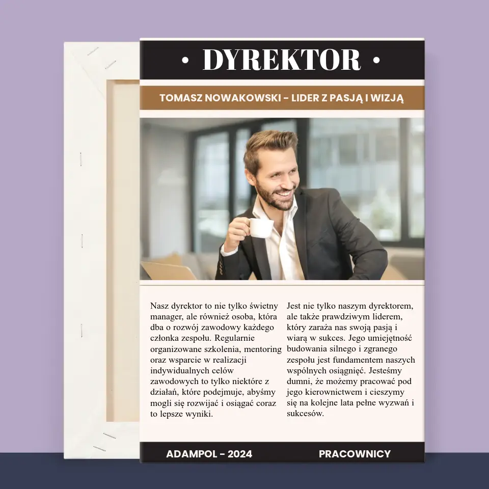 Okładka Magazynu: Dyrektor - Wydruk Obramowany - Image 12